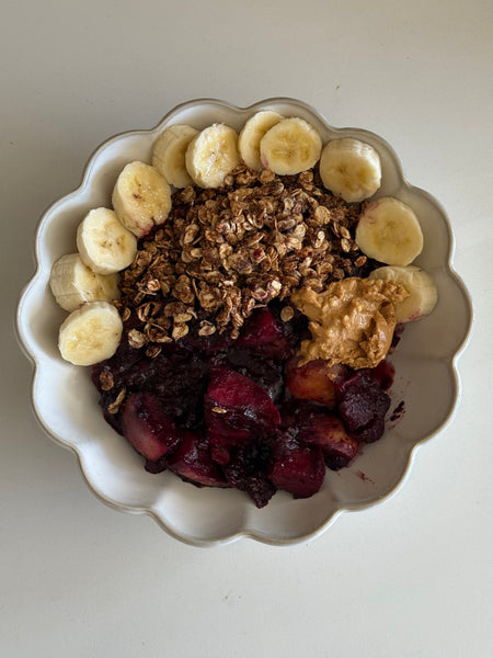 Stewed Apple Bowl for Hormone Balance, Gut Health and Glowing Skin